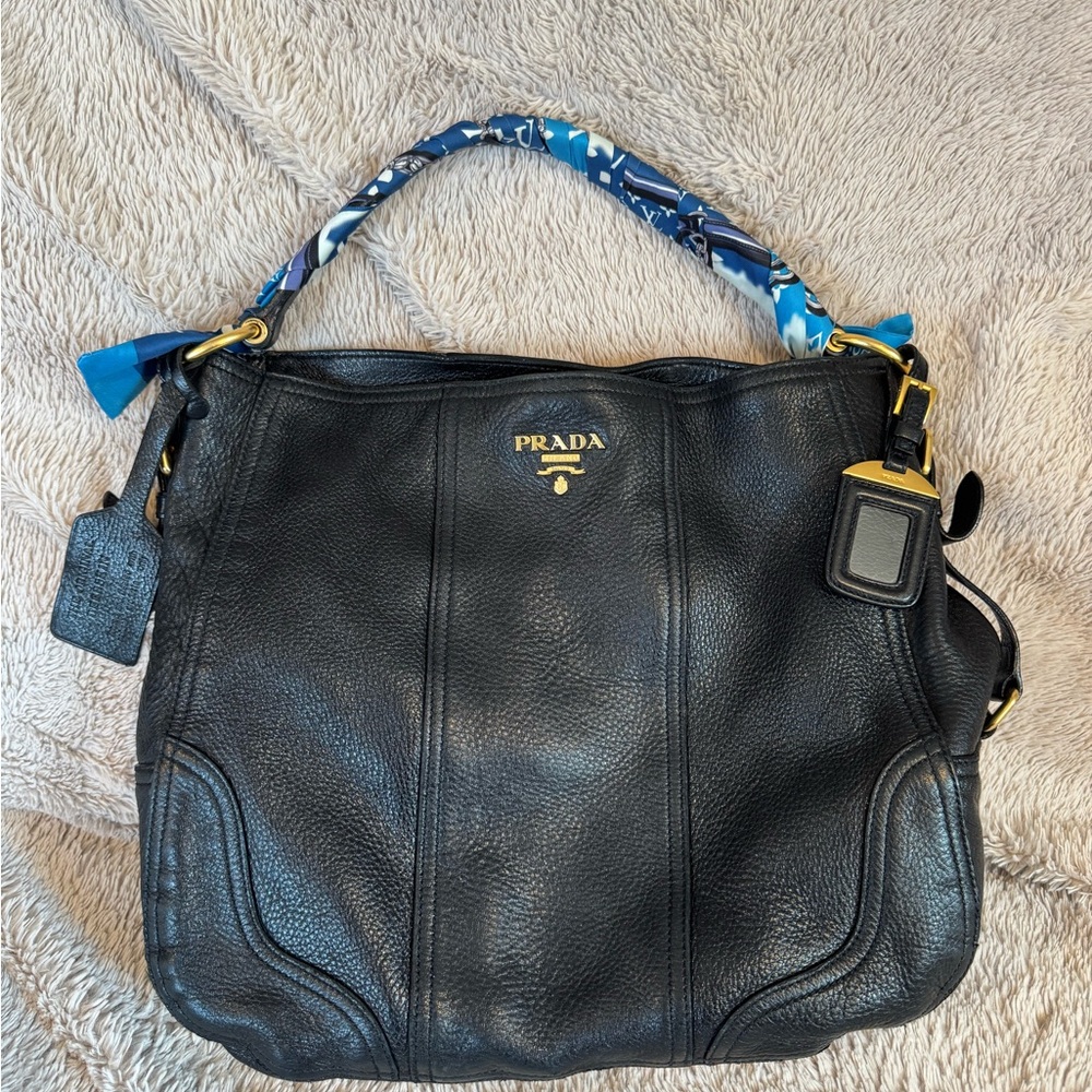 Prada‎ Black Leather Bag